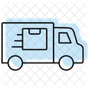 Shipping Van Color Shadow Thinline Icon Icon