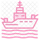 Ships Duotone Line Icon Icon
