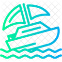 Shipwreck Maritime Disaster Vessel Wreckage Icon