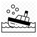 Shipwreck Sea Water Icon