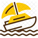 Shipwreck Maritime Disaster Vessel Wreckage Icon