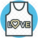 Shirt Heart Sign Icon
