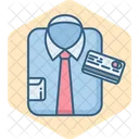 Shirt Card Payment Card Man Icon