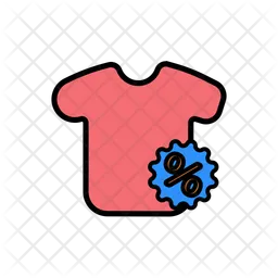 Shirt on discount  Icon