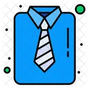 Shirt Tie Business Suiting Plain Tie Icon