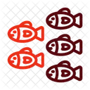 Shoal Fish Ocean Icon