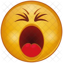 Shock Emoji Icon - Download in Gradient Style