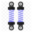 Car Springs Shock Absorber Coil Springs Icon