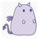 Shock Emotionless Sticker Icon