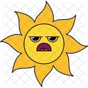 Shock Sun Shock Face Emotion Icon