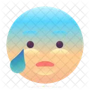 Shocked Tear Emoji Icon