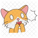 Shocked Cat Cute Icon