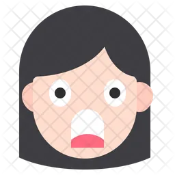 Shocked Girl Emoji Icon