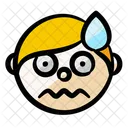 Boy Face Shock Icon