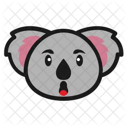 Shocked Koala Emoji Icon