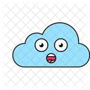 Shocking Cloud Shocked Cloud Cloud Emoji Icon