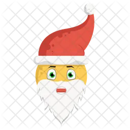 Shocking Santa Emoji Icon