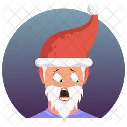 Shocking Santa Emoji Icon