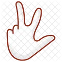 Shocking Symbol Numbness Hand Gesture Icon