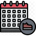 Shoe Workshop Date Boot Workshop Date Calendar Icon