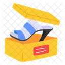 Shoebox High Heels Footwear Icon