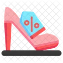 Shoes Woman Discount Icon