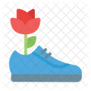 Shoes Recycling Flower Icon