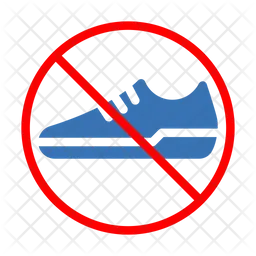 Shoes Not Allowed  Icon