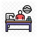Shoes Sewer Color Icon