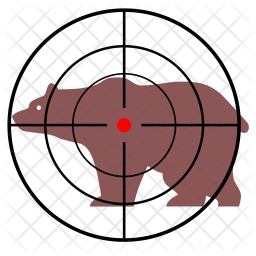 Shoot bear Icon - Download in Flat Style