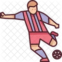 Shooting Soccer Player Icon