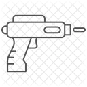 Shooting Game Thinline Icon Icon