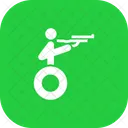 Shooting Disabled Paralympic Icon