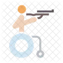 Shooting Disabled Paralympic Icon