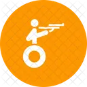 Shooting Disabled Paralympic Icon