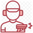 Shooting Man Shooting Game Man Icon