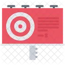 Shooting Range Billboard Shooting Range Advertising Target Icon