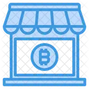 Shopping Money Bitcoin Cryptocurrency Shop Store Icon