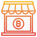 Shopping Money Bitcoin Cryptocurrency Shop Store Icon