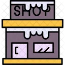 Shop Building Ecommerce Icon
