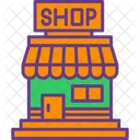 Shop Building Ecommerce Icon