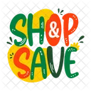 Shop And Save Promotional Discount Icon