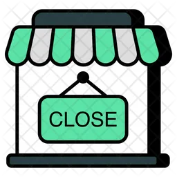 Shop Close Board  Icon