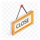 Shop Close Signboard Icon