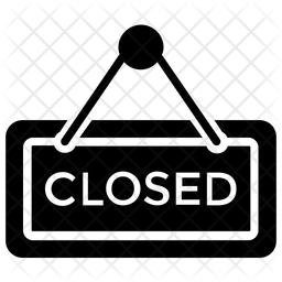 Shop Closed Icon Of Glyph Style Available In Svg Png Eps Ai Icon Fonts