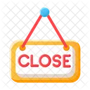 Close Signboard Close Board Closed Shop Icon