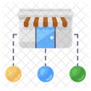 Shop Network Store Network Market Network Icon
