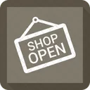 Open Shop Hanging Icon