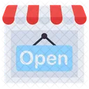 Shop Open Open Board Hanging Board Icon