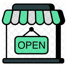 Shop Open Board  Icon